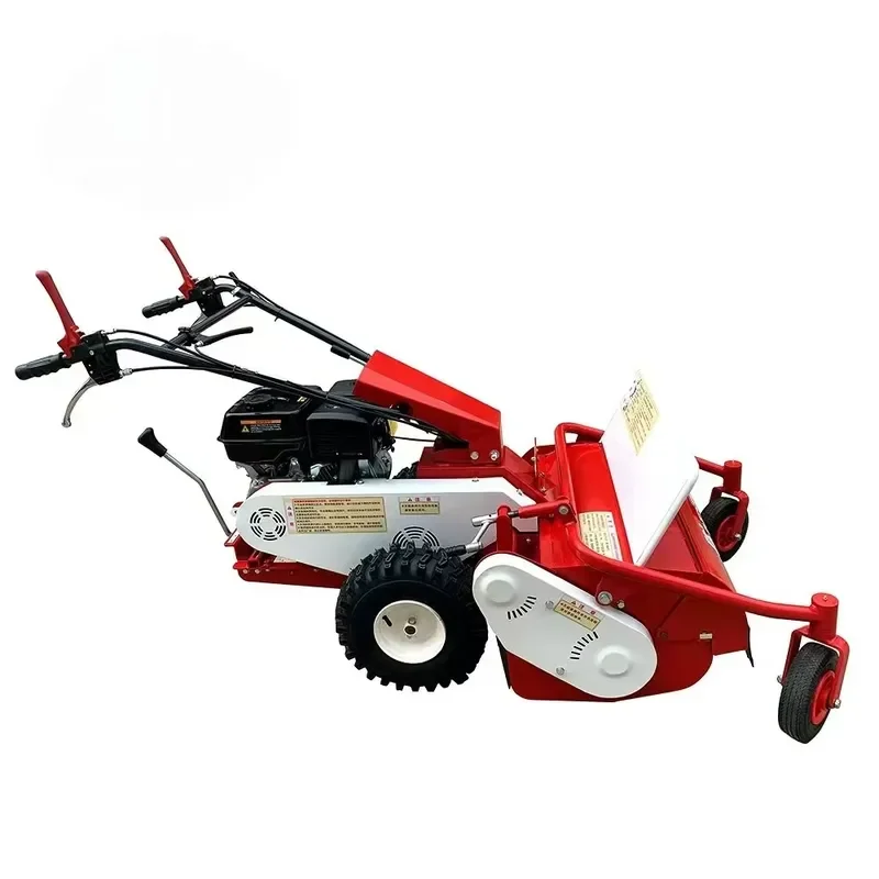 Durable 9HP Flail Mower 680mm Petrol Brush Mower Walk Behind Lawn Mower S680L 160kg Heavy Grass Cutting Machine