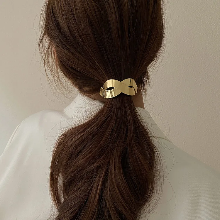

Premium Metal Side Hair Clip Cold Tone Fashion Versatile Headwear For Fine Hair Daily Updo Office
