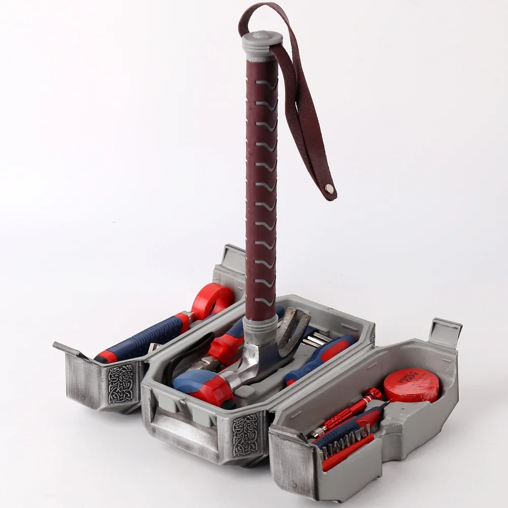 Thor Hammer Tool Set for Home, Caixa de ferramentas manuais, quadrinhos, Novo