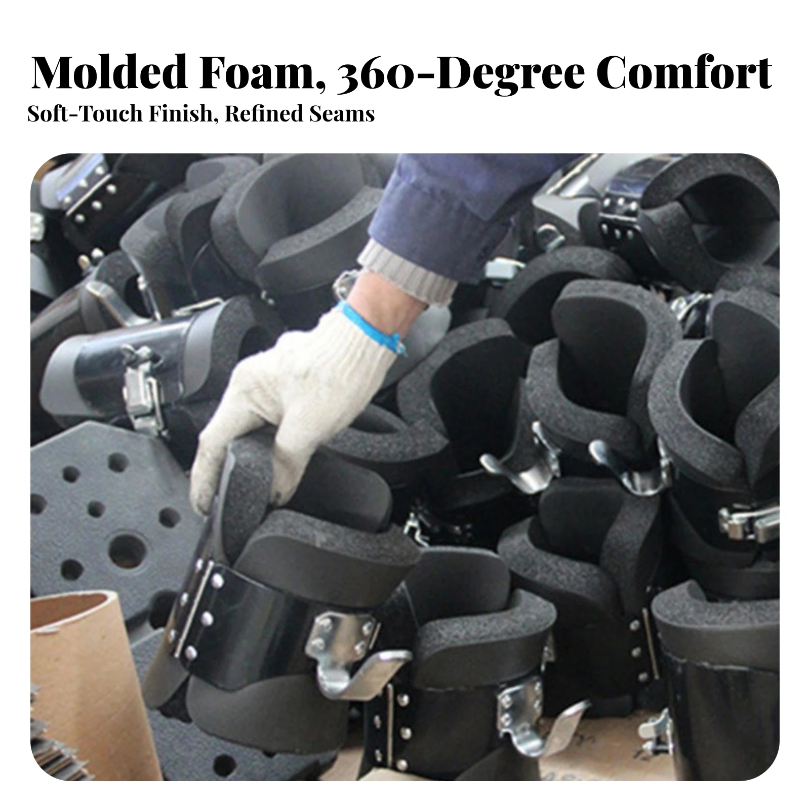 Inversion Boots with Foam Padding Heavy-Duty Inversion Boots with Metal Buckles Fitness Gear Cushioned Comfortable for Athletes