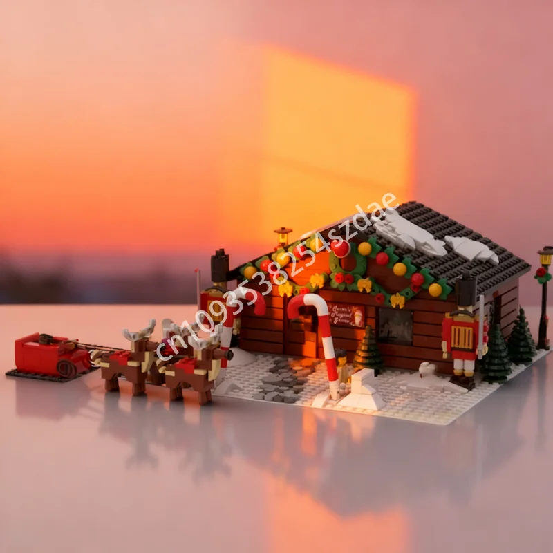 

1212pcs MOC Santa S Grotto Seasonal Christmased Model Building Christmas Gift Blocks Assemble DIY Idea Education Toys Brick