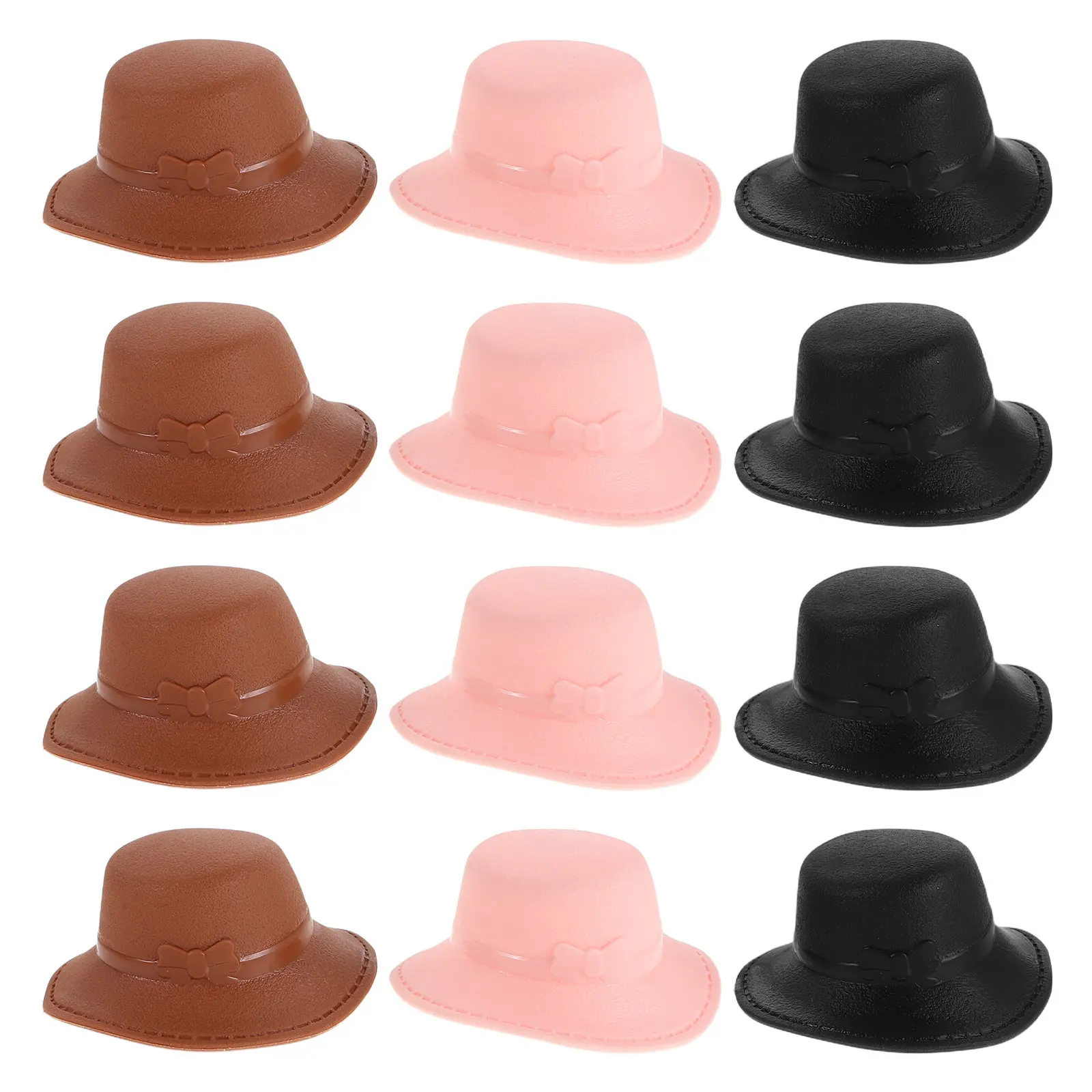 

12 миниатюрных шляпок принцесс для милых костюмов, легкие аксессуары для вечеринок, украшения для поделок, миниатюрные цилиндры для творчества