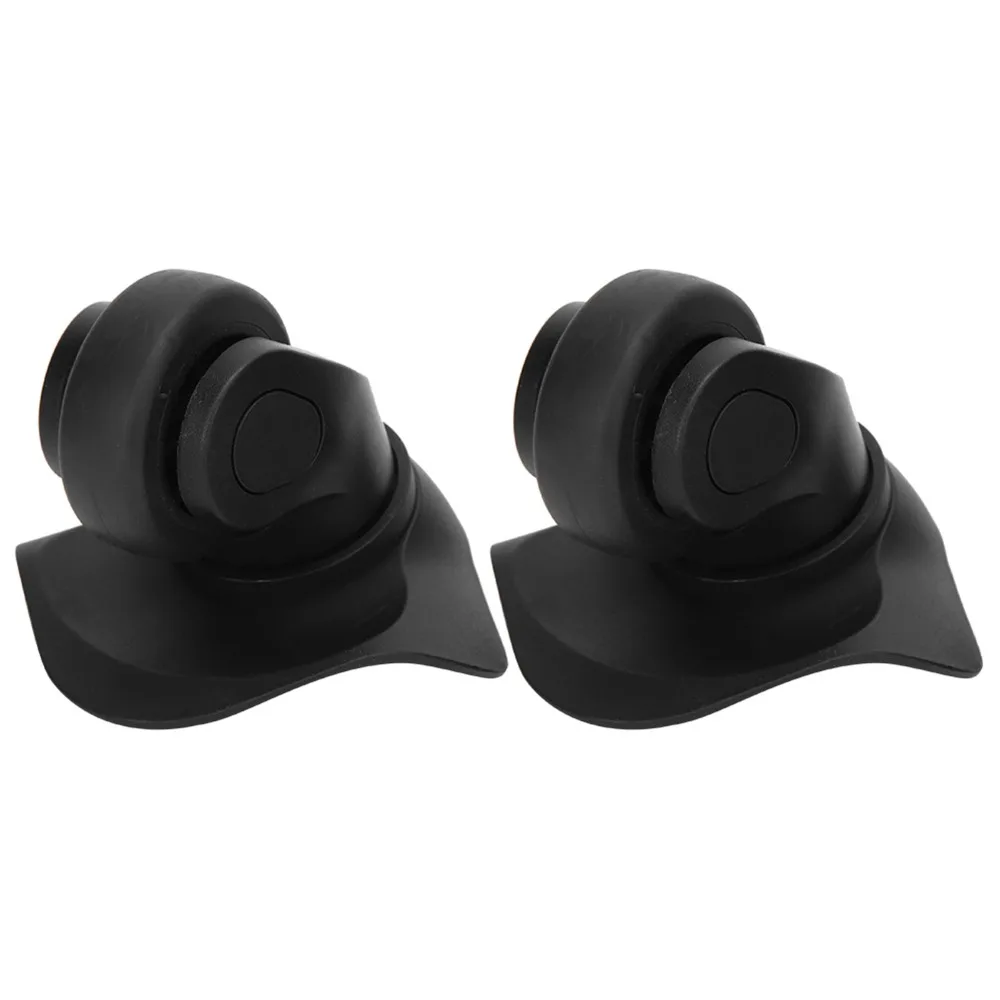 1 Pair Durable PP+PET Luggage Wheel Mute Black Single Row Wheel Suitcase Wheel Luggage Parts