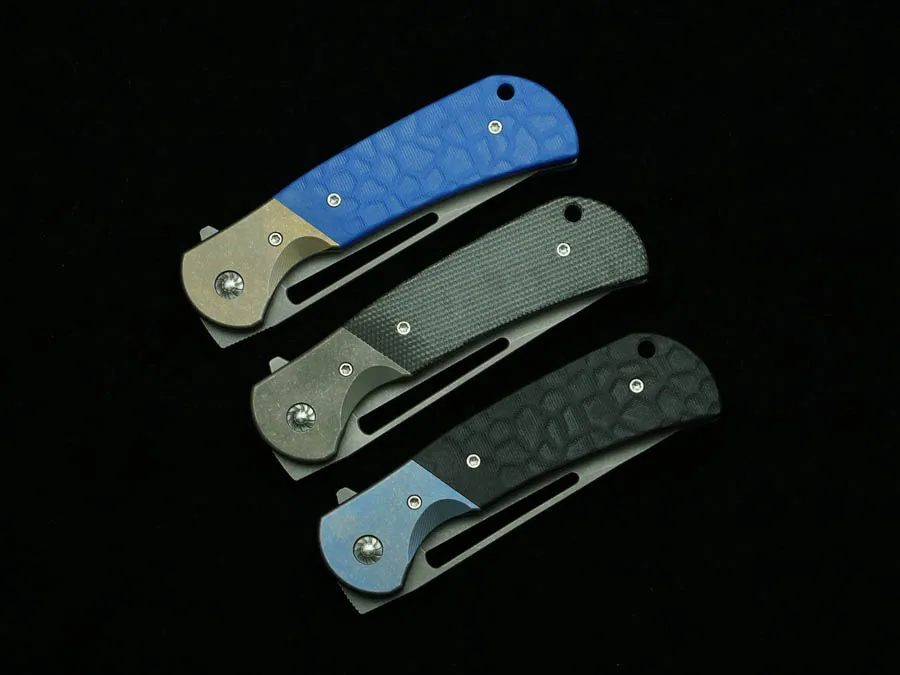 Rattlesnake F10 Cuchillo plegable táctico S35VN titanio EDC
