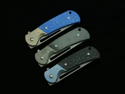 Rattlesnake F10 Cuchillo plegable táctico S35VN titanio EDC