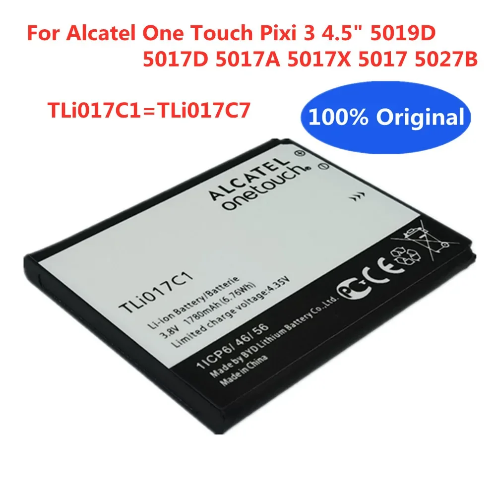 TLi017C1 TLi017C7 Original Battery For Alcatel One Touch Pixi 3 4.5\