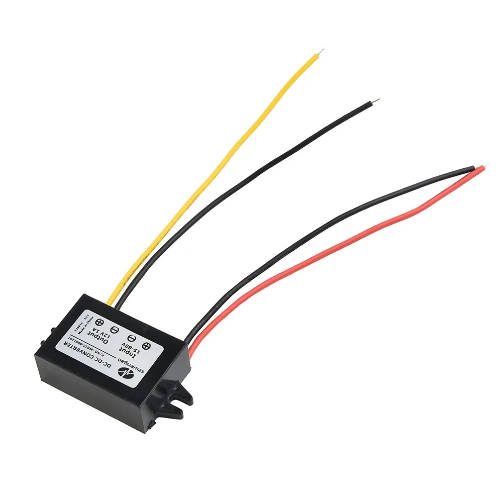 12W Step Down Voltage Module With Wide Input Voltage Range 15V 80V And 12V 1A Output With Shockproof And Dustproof ABS Housing