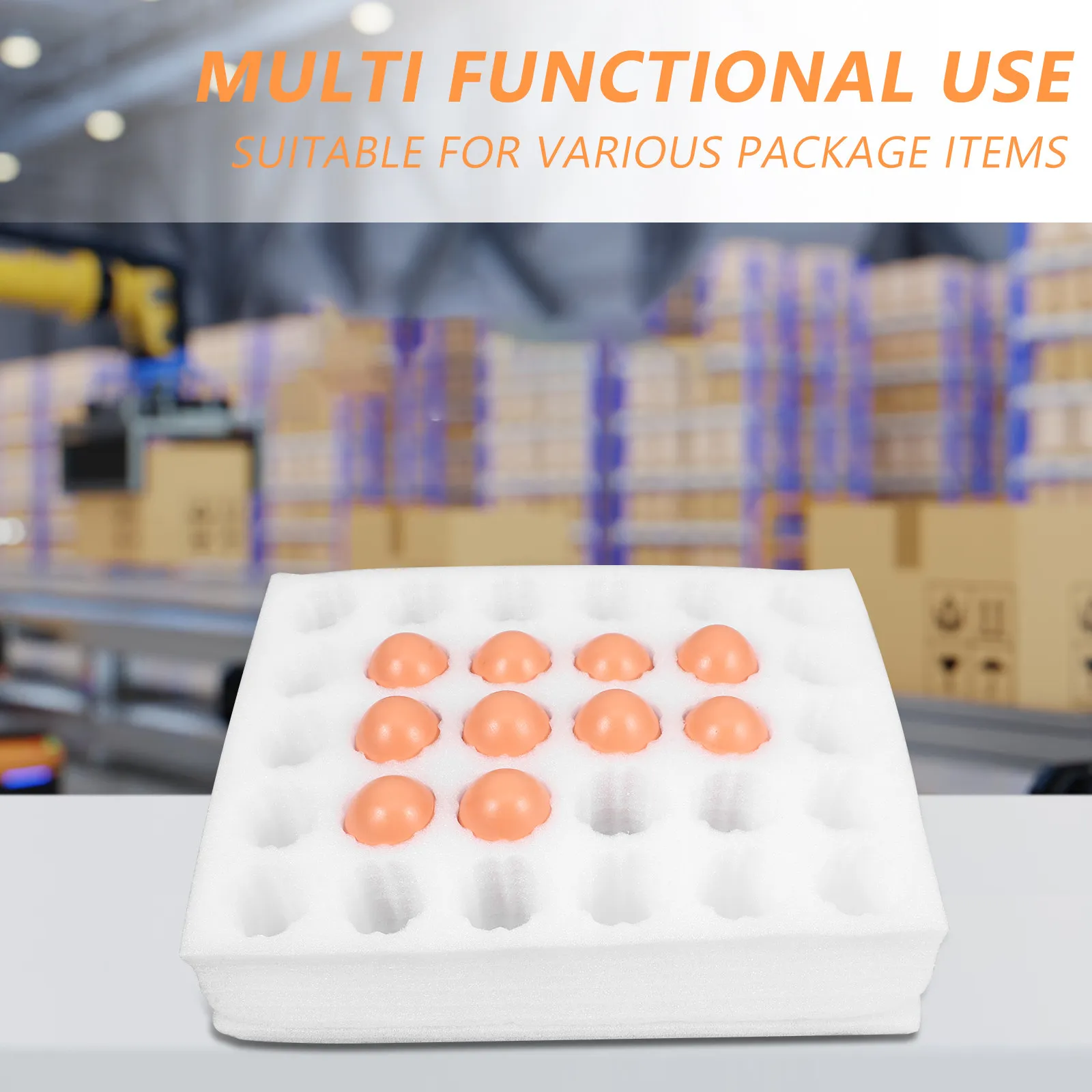 30-Cell Egg Bulk Carton Packaging Box Epe Shock Absorption Egg Transport Holder Organizer Protective Crate Pad Storage
