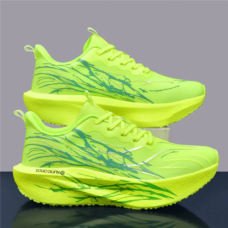 Men Marathon Running Shoes Sports Carbon Board Women's Comfortable Athletic Nonskid Sneakers Casual Basketball Walking Shoes