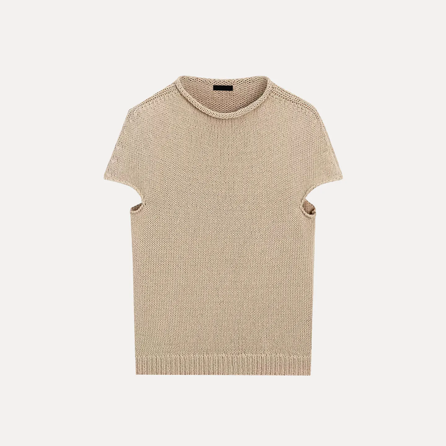 Women's Summer Commuter Style Pure Color Versatile round Neck Short Sleeve Knitted Sweater 2026 New Arrival ZADATA Brand