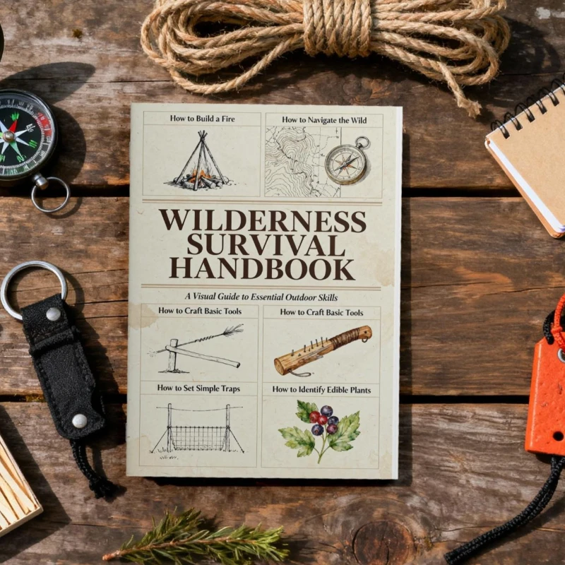 Wilderness Survival Guide Outdoor Adventure Planning Manual for Adults Exploring Travel Life Books for Mens