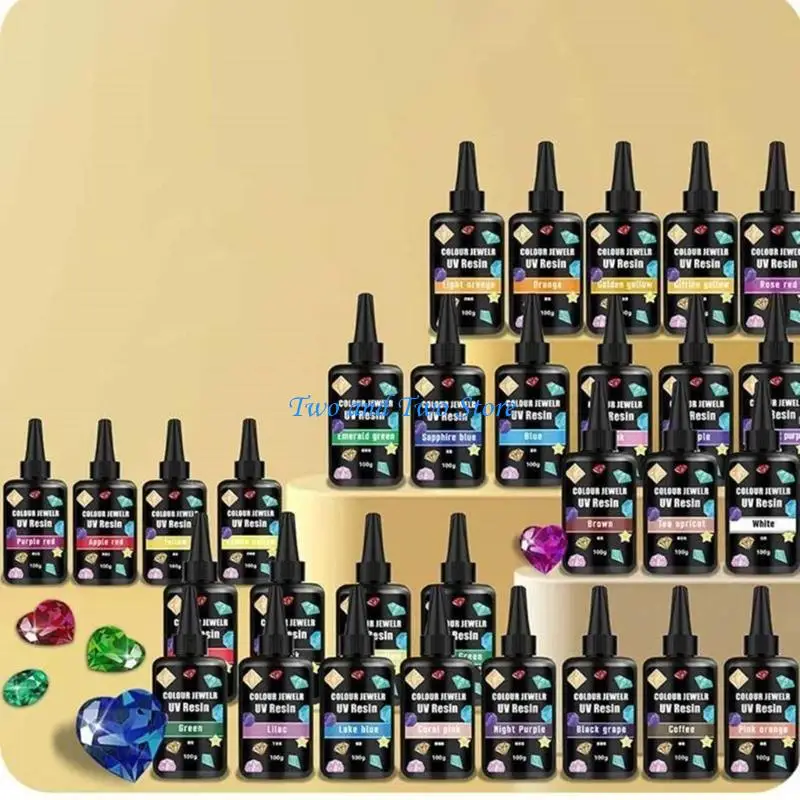 HX6F กาวยูวีหยดความจุ 20 มล. กาวยูวีบ่มกาวอัลตราไวโอเลตบ่มอีพอกซีเรซิน