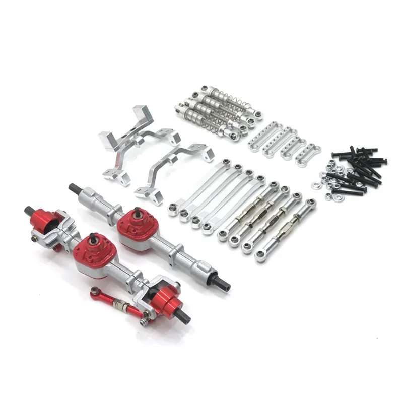 Kit de amortiguador de varilla de amarre de montaje de eje delantero y trasero, piezas de coche RC, actualización de Metal, MN 1/12, D90, D91, D96, MN98, 99S