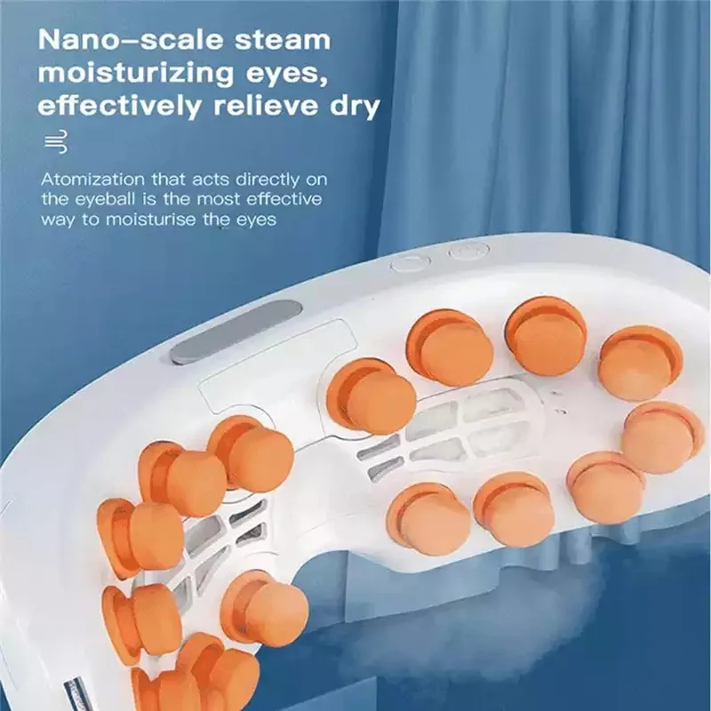 Masajeador de ojos atomizador inteligente Nano Steam, instrumento para el cuidado de los ojos, punto de acupresión, alivia la fatiga y las ojeras
