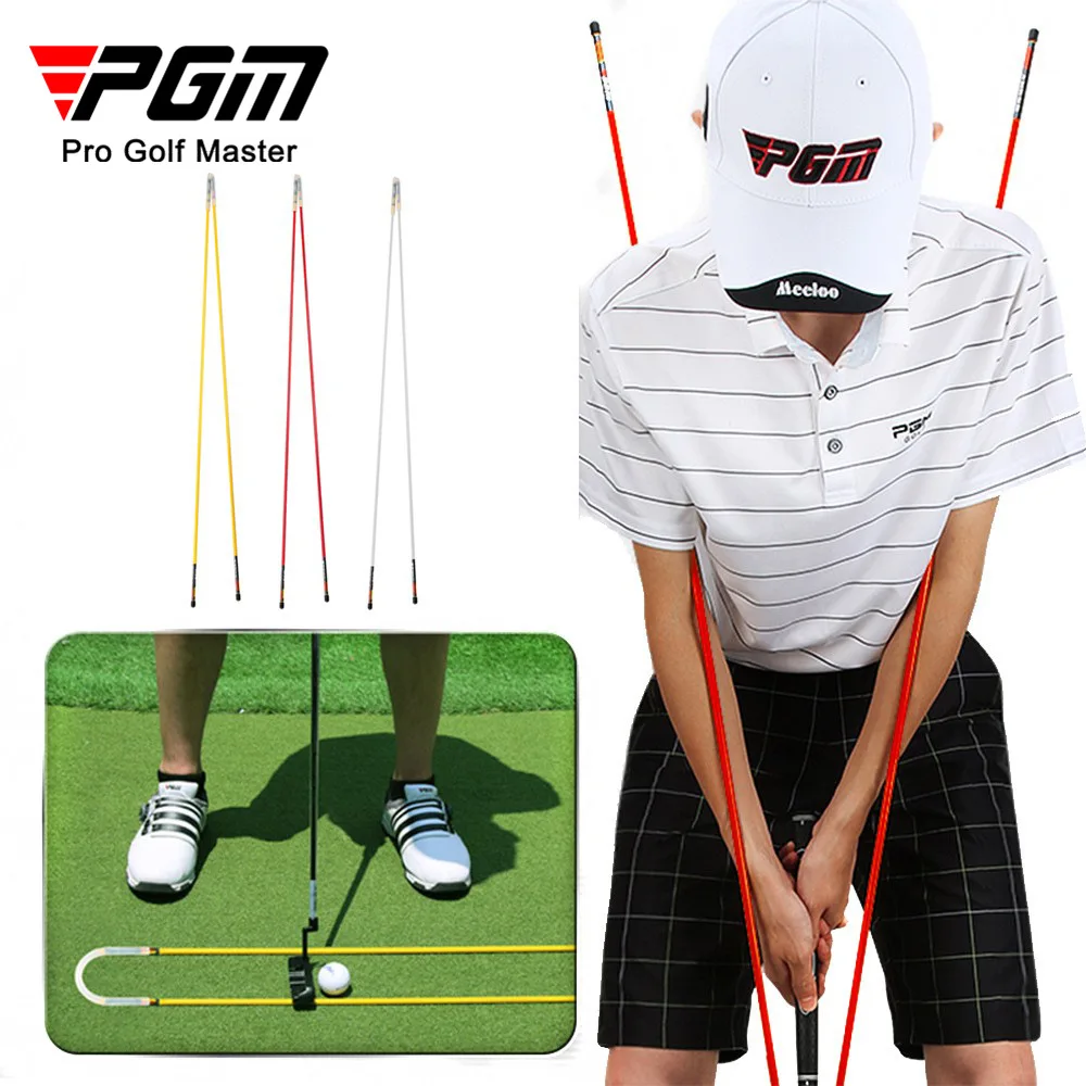 PGM Golf Shoulder Rotation Stick Swing Posture Corrector Auxiliary Swing Training Golf Putting Alignment Stick Golf Practice Aid