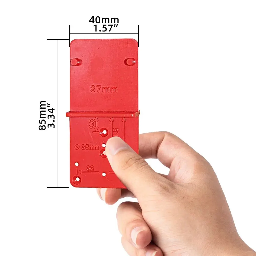 Scharnierloch-Bohrführung, Positionierungsmarkierungsschablone, 26/35/40 mm, Scharnier-Installationsvorrichtung, Tür, Schrank, Scharnier, Lochsucher, Holzbearbeitung – Detail 4
