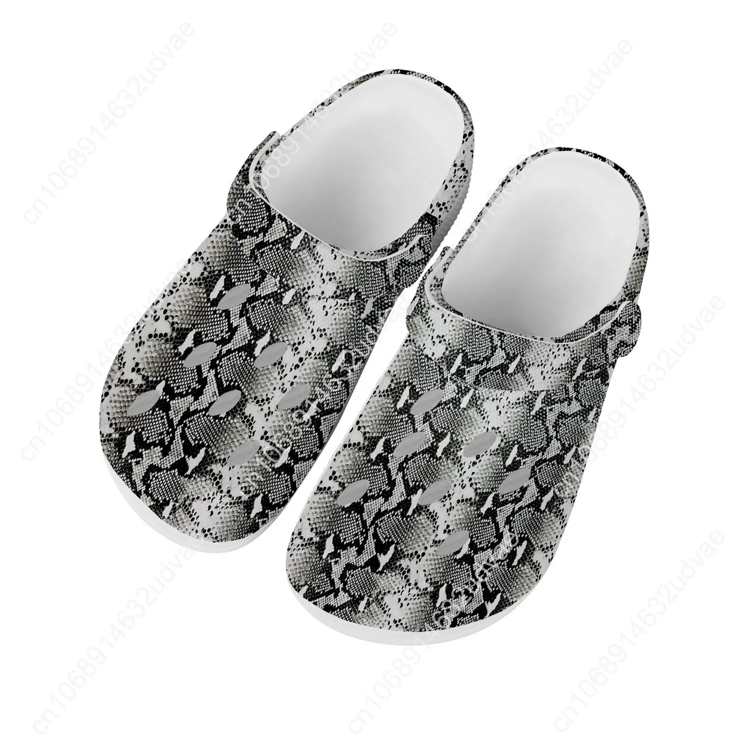 뱀 무늬 샌들 남녀 청소년 패션 워터 슈즈 고품질 정원 통기성 편안한 비치 맞춤 슬리퍼