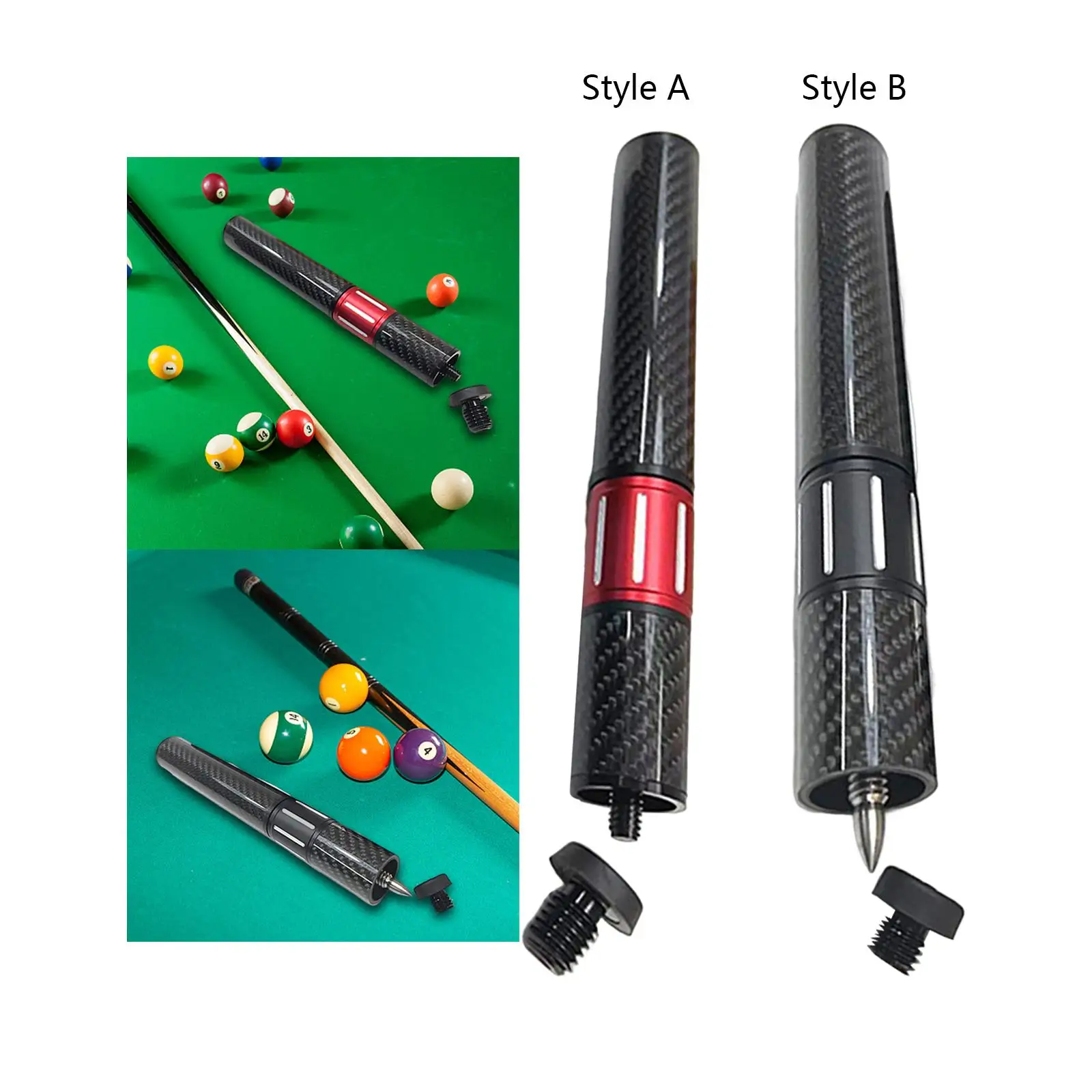 

Telescopic Snooker Cue Extension Billiard Cue Cue End Portable Adjustable Cue