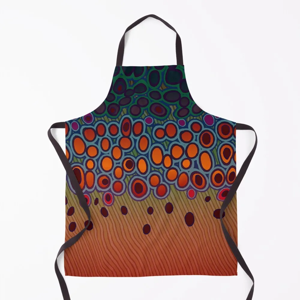 

Brown Trout Eye Mountain II Apron Barber Kitchen Things And For Home For Man Apron