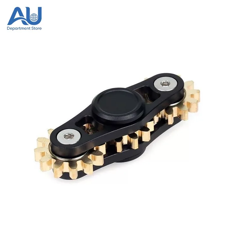 Nine-tooth linkage fingertip gyro gear linkage decompression toy