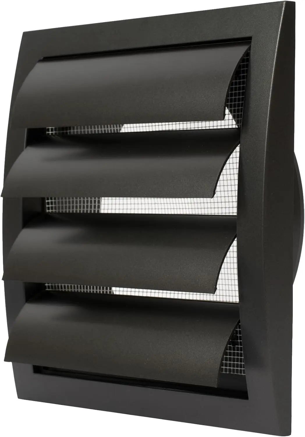 

6-дюймовая антрацитовая решетка для вытяжки/вентиляционного отверстия для стен или воздуховодов/решетка из АБС-пластика с откидными лепестками и сеткой от насекомых/для вытяжки воздуха