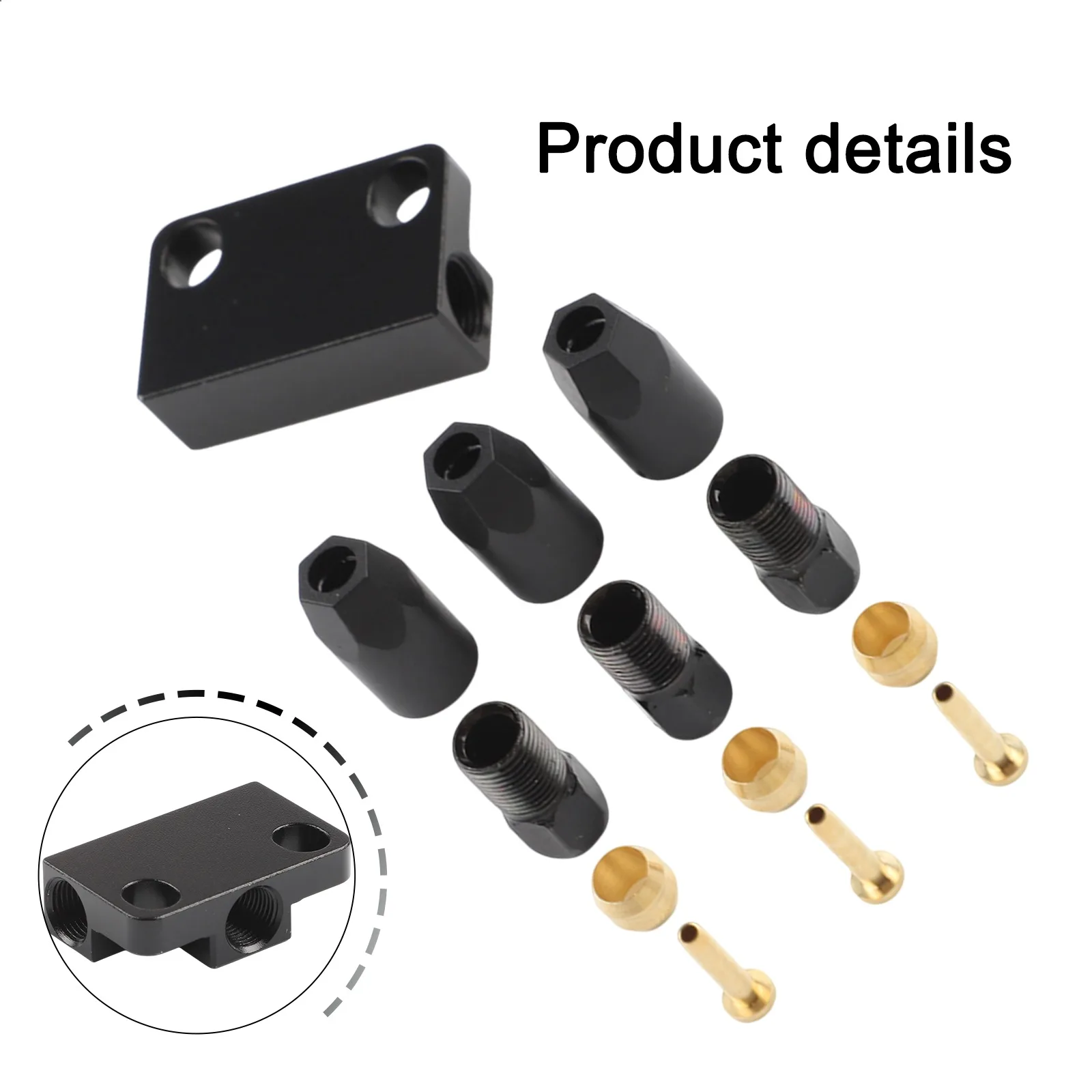

Aluminum Hydraulic Brake Cable Tee to 2 Adapter Connector for Efficient Fluid Distribution in Bike and Electric Vehicle Brakes