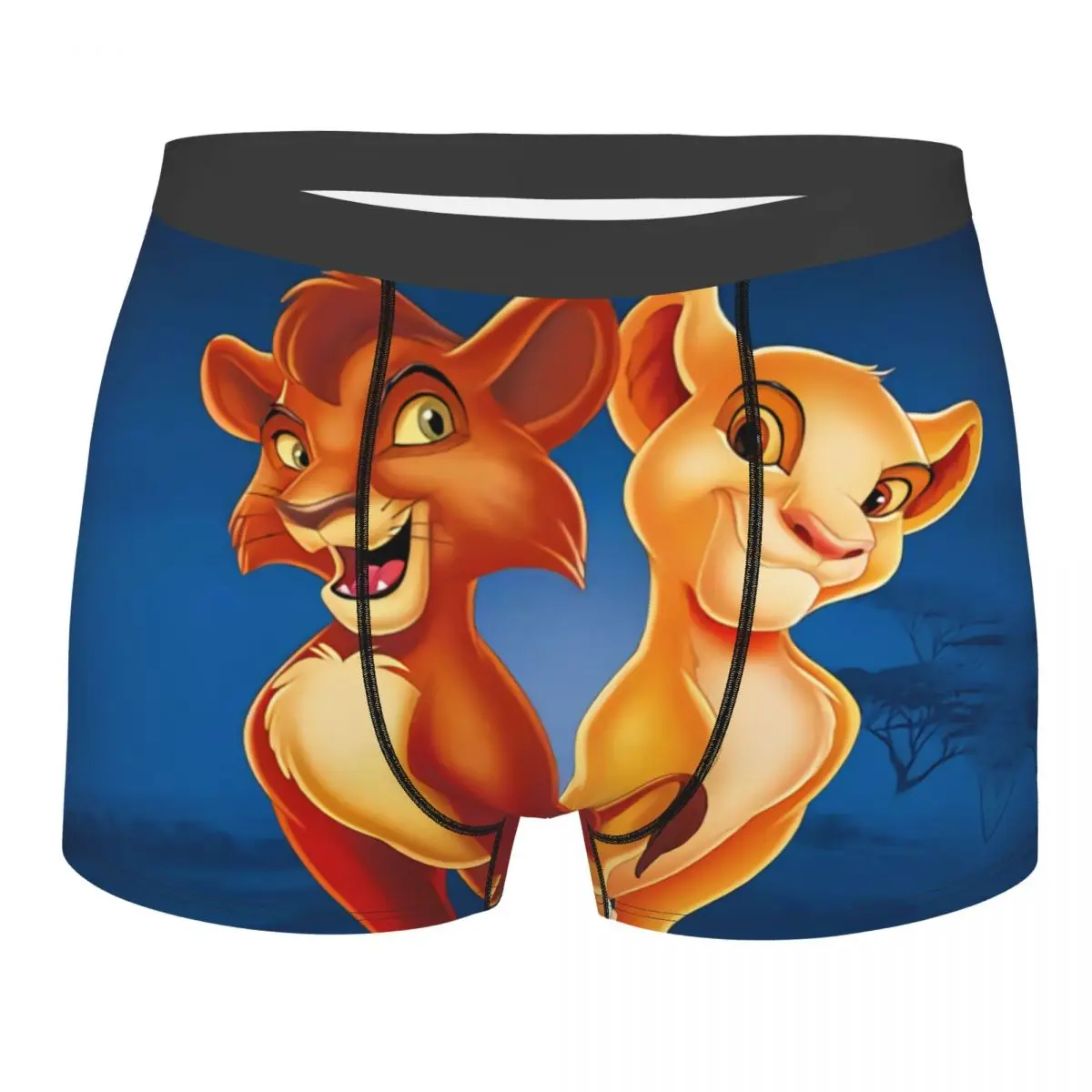 Custom The Lion King Baby Nala And Simba Boxers Shorts Mens Anime Film Hakuna Matata Briefs Underwear Cool Underpants