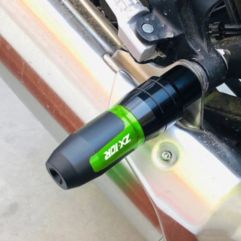 

FOR KAWASAKI ZX-10R ZX10R accessories Exhaust Frame Sliders Crash Pads Falling Protector 2006 2007 2008 2009 2010 2011 2012-2015