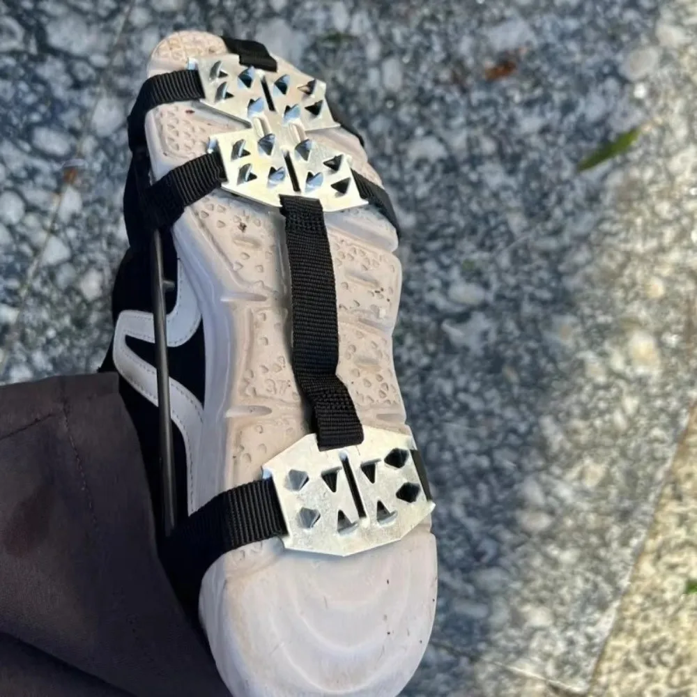 جديد 7/10 الأسنان الجليد مخلب العالمي سبايك الأحذية الأشرطة المضادة للانزلاق سبايك القبضات المرابط للأحذية #1