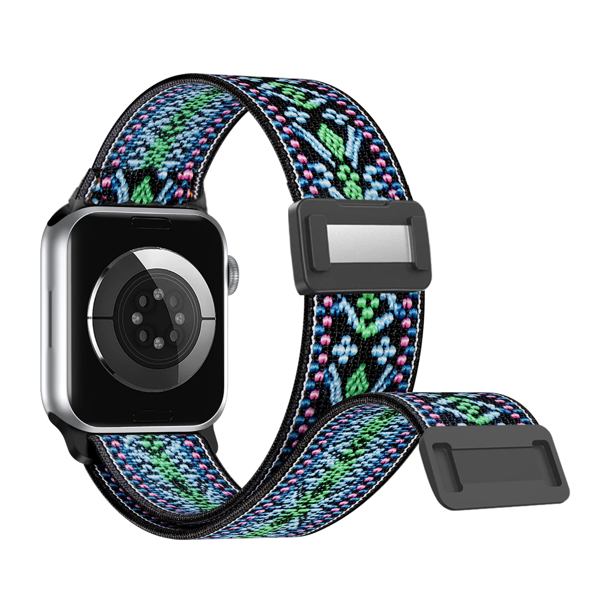 Updated Magnetic Loop For Apple Watch strap 38mm40mm41mm 42mm44mm45mm49mm Adjustbale Nylon Bracelets for iWatch series 9 8 7