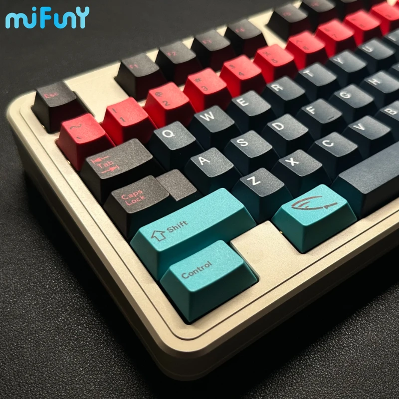 

MiFuny 161 Keys GMK Neon Nights Keycap Set PBT Dye Sublimation Cherry Profile Custom Keycaps for Mechanical Keyboard Accessories