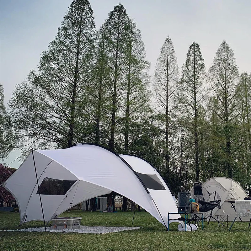 Smilodon-Camping Grote Koepeltent Lichtgewicht Zonneschuilplaats Buiten Zonnebrandtent