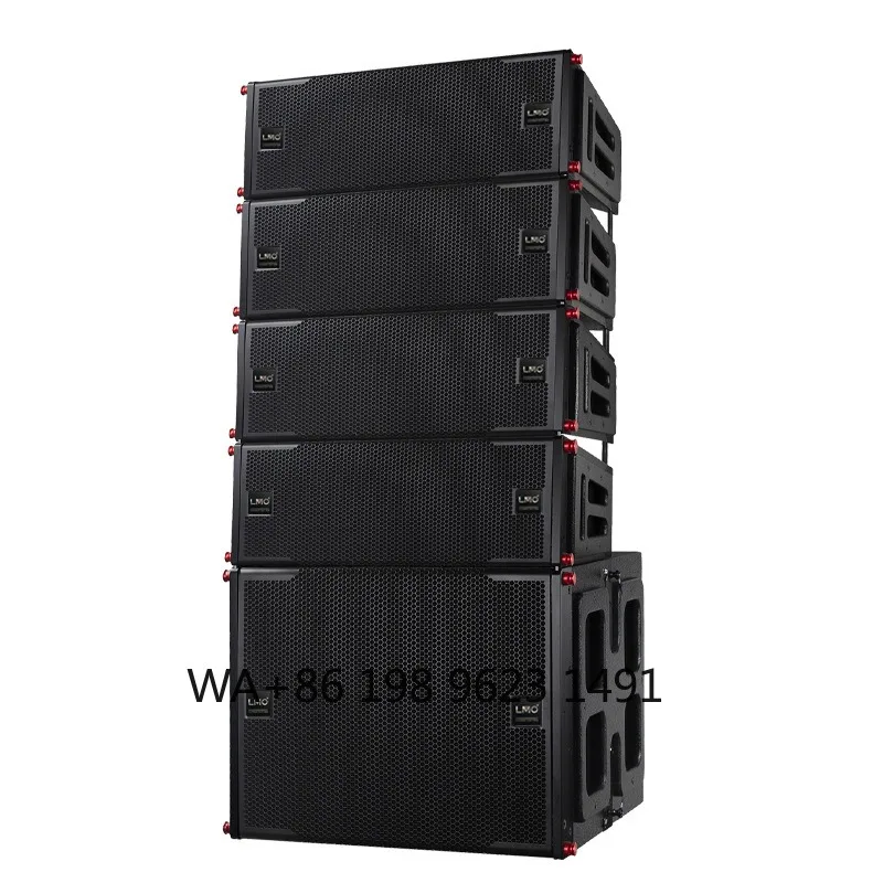 Dual 8 Inch Line Array Speaker Set Stage Performance Indoor Outdoor Wedding Bar Conference Audio System