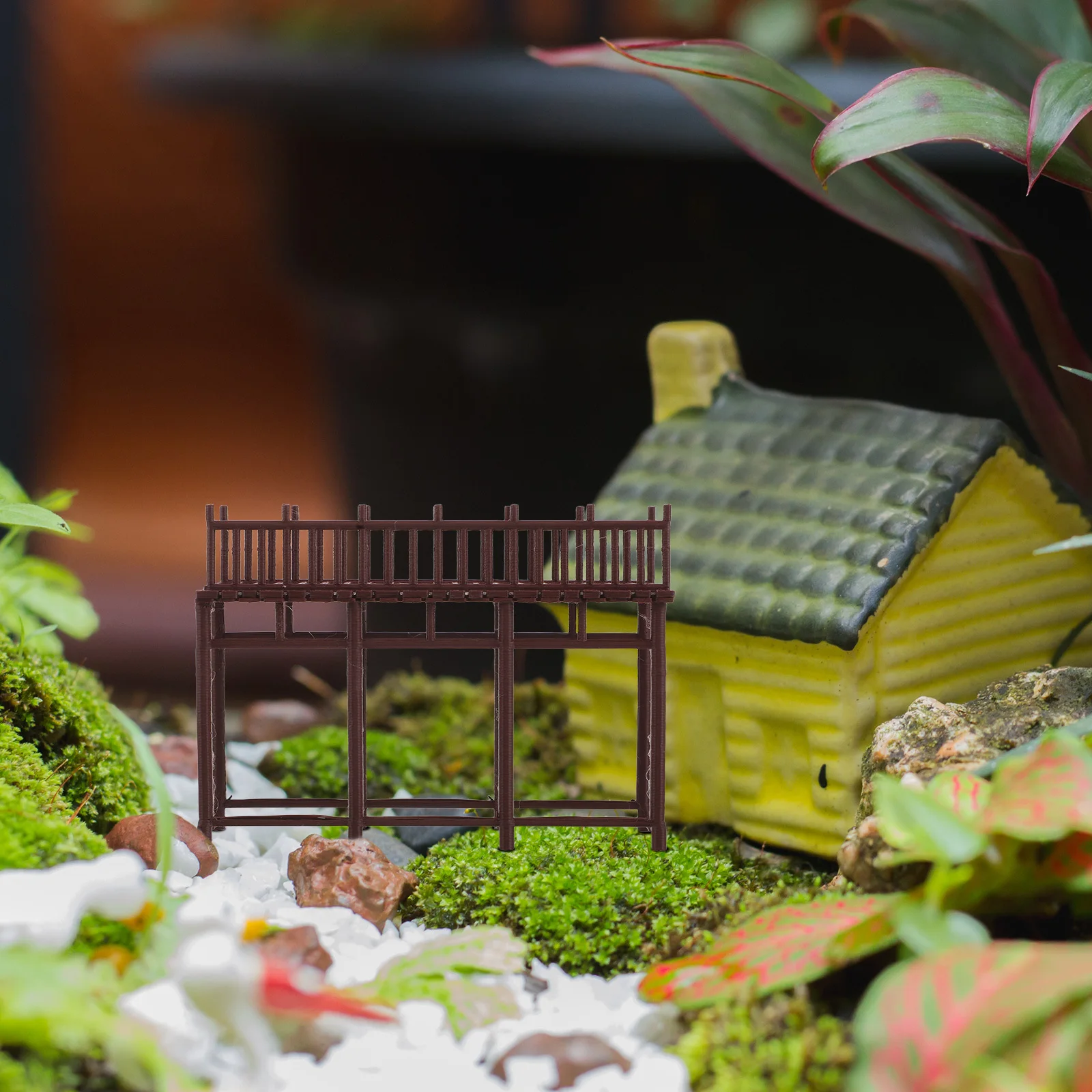 

Mini Plastic Ancient Chinese Bridge Miniature Garden Arch Bridge Outdoor Pathway Bonsai Decoration Terrarium Fairy Garden