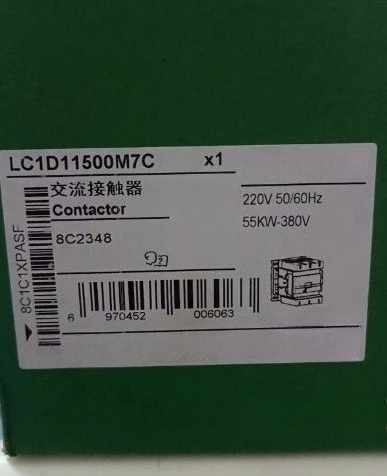 Brand New Original LC1D11500M7C 220VAC Contactor 3Poles 115A Fast Delivery
