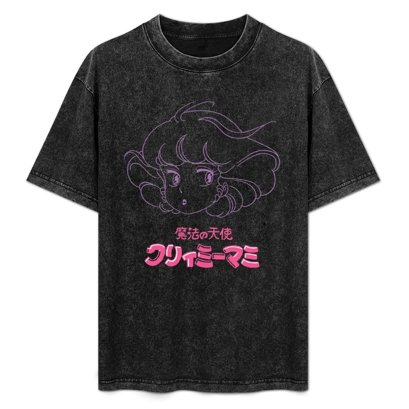 

Creamy mami face logo T-Shirt new edition vintage anime shirt shirts graphic tee Men's clothing