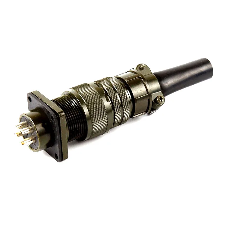 MS3102A Series 8 Pin Din Aviation Connector Female and Male 5015 Aluminum Housing for PCB Replacement Amphenol Compatible