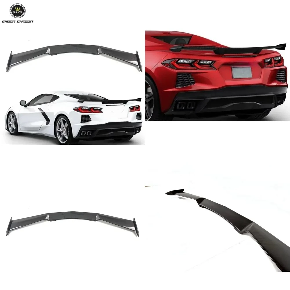 

Corvette C8 Spoiler 2 Stan Style Carbon Fiber Rear Spoiler High Track Rear Spoiler Wing for Corvette C8 Stingray 2020+