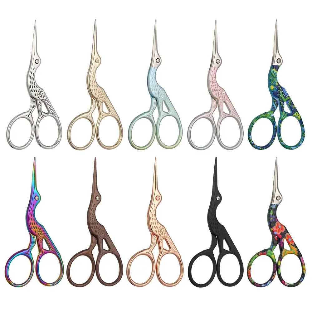 Sewing Office Retro Cross Stitch Scissors Scissors Crane Stainless Steel