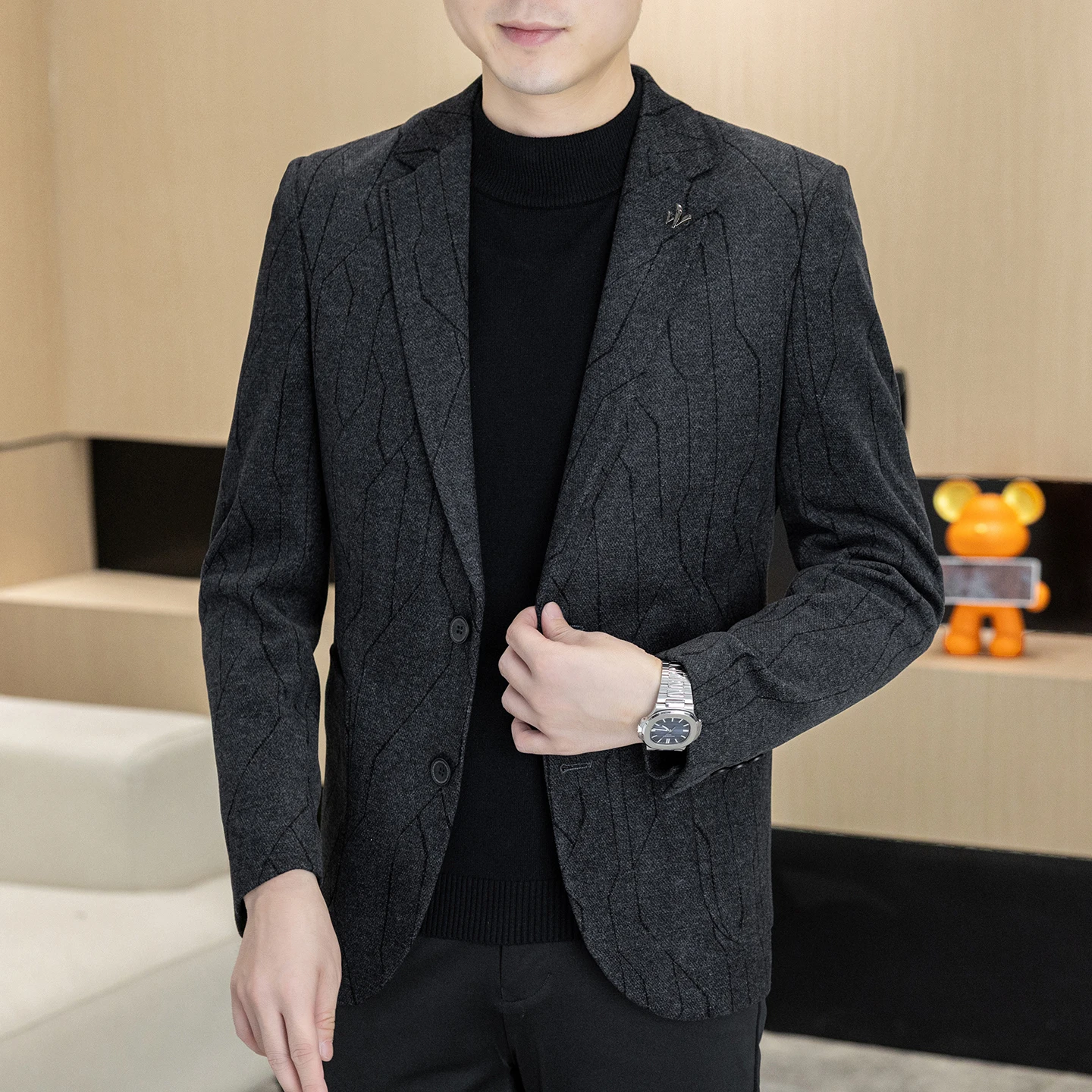 

Autumn and winter new men's suits, two-button single-breasted jackets, men's casual business wear, formal wear, and men's suits