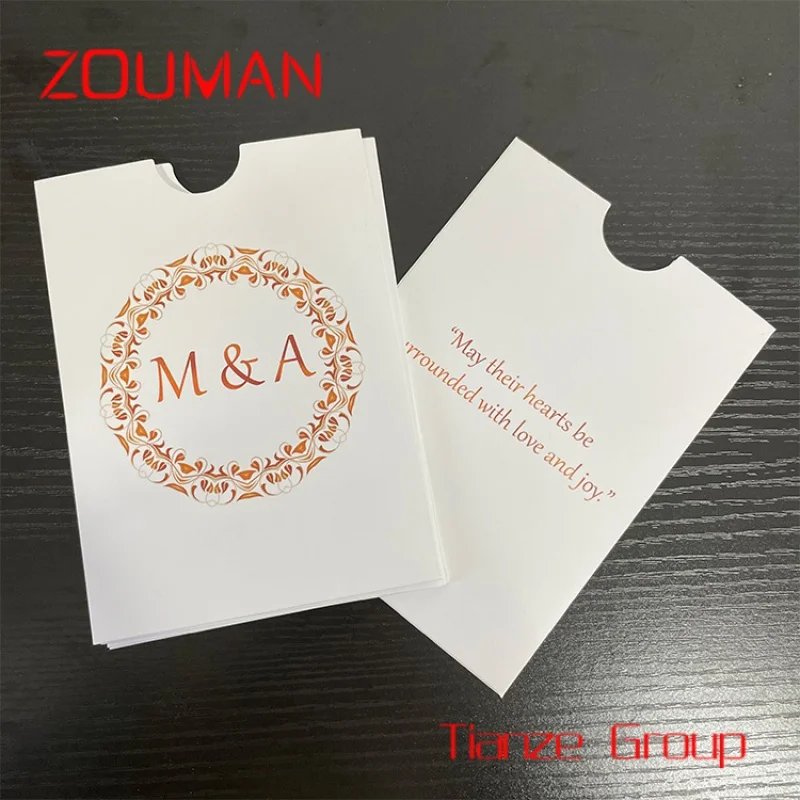 Custom Luxe Bedankkaarten Met Envelop En Stickers Uitnodiging Mouw Cadeau Bruiloft Verpakking Envelop