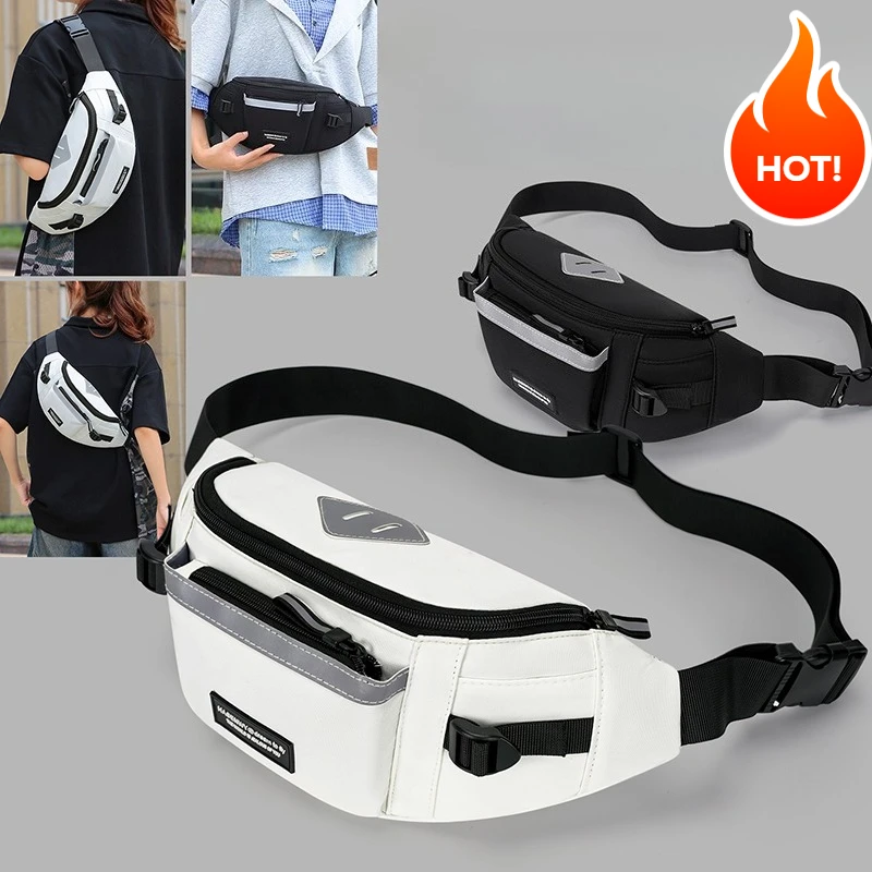 

Men's multifunctional crossbody bag, waterproof and wear-resistant large capacity travel shoulder bag, available in two colors