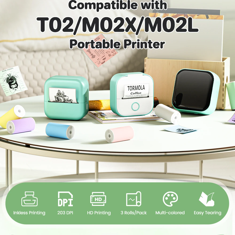 phomemo rolls self-adhesive transparent image 3