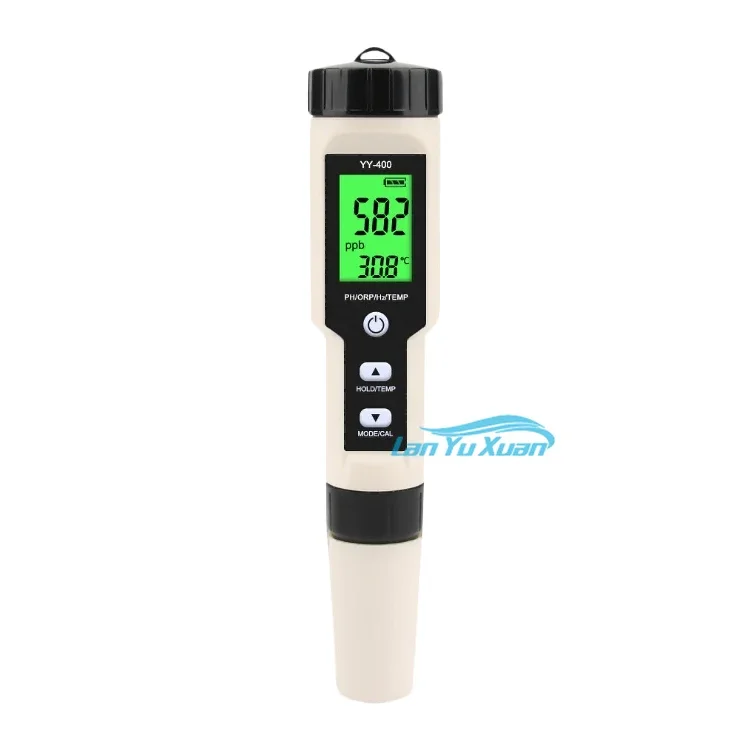 

±1200mv 0.1-60.0℃ 4-in-1 Digital PH/H2/ORP/Temperature Water Quality Tester PH Meter YY-400 Use for Hospitals Laboratory
