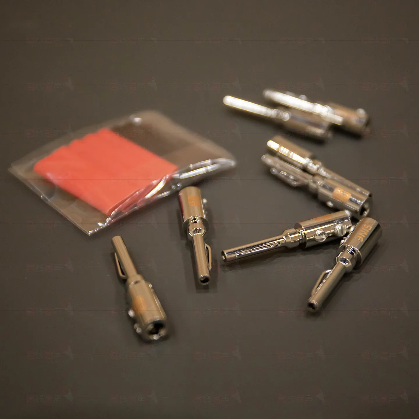 SINE Purple Copper Platinum-Plated Cryo-treated Banana Plugs, Loose DIY Speaker Cable Connectors for Amplifier & Speaker