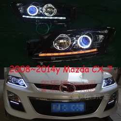 car bumper CX7 headlamp for mazda CX-7 headlight 2008~2014y LED DRL car accessories HID xenon for Mazda CX-7 fog light