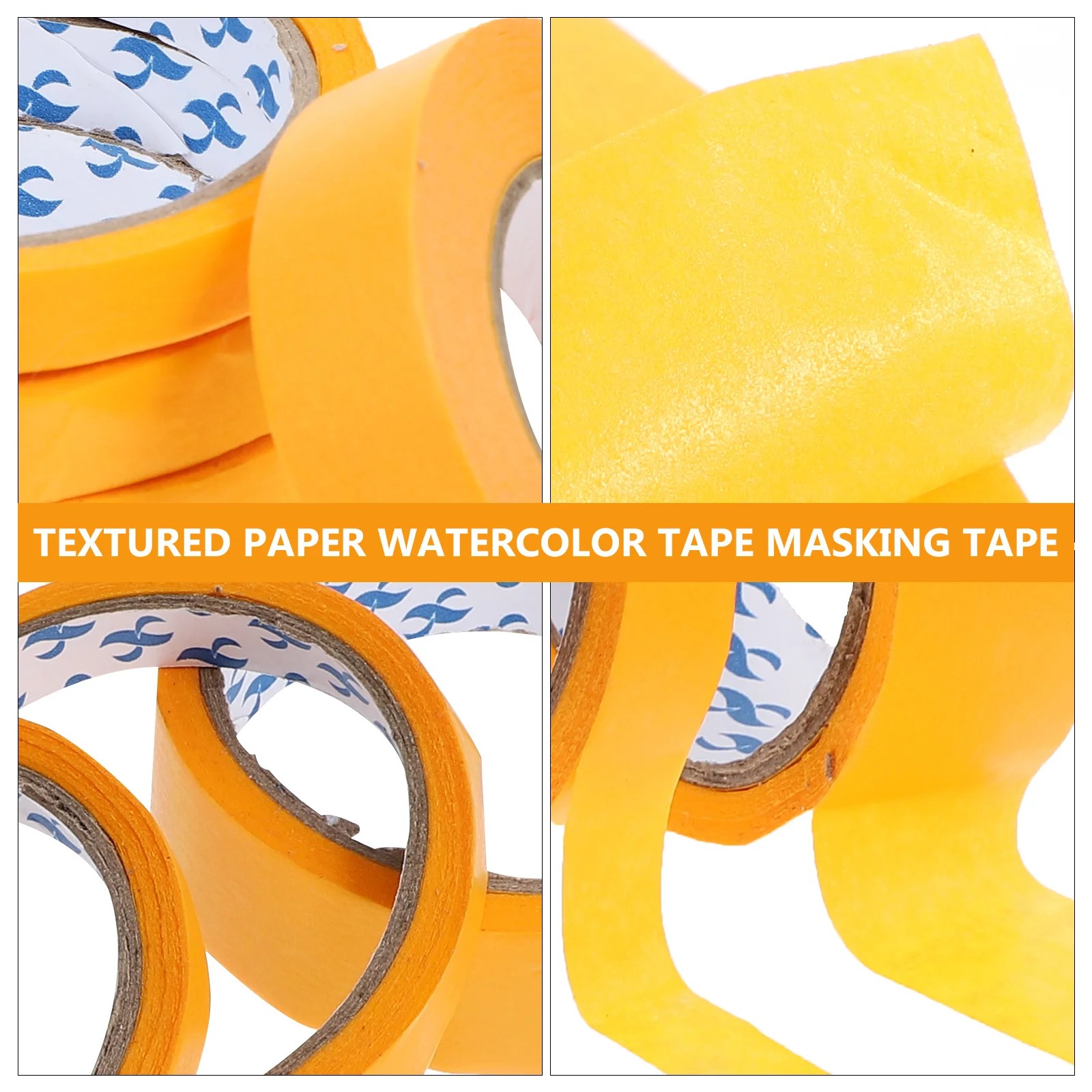 

4 Rolls Masking Tapes Decorative Adhesive Painter Tape for DIY Crafts Arts Supplies Removable Residue Free Easy to Write Compact
