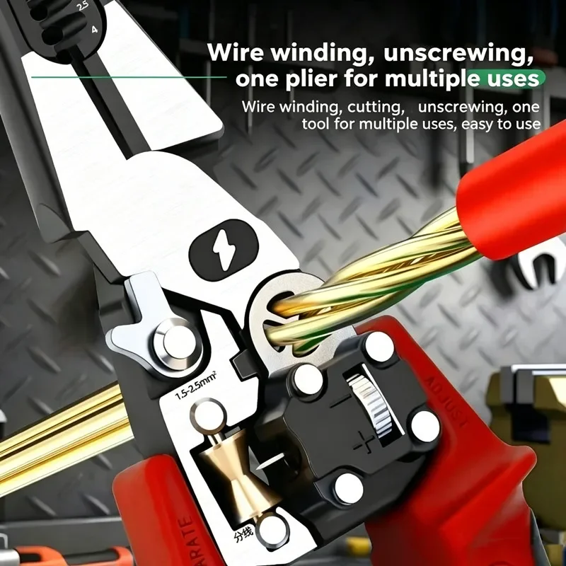 Heavy Duty Multifunctional Alloy Steel Wire Cutter Set with Diagonal & Needle Nose Pliers for Electrician Hardware Tools
