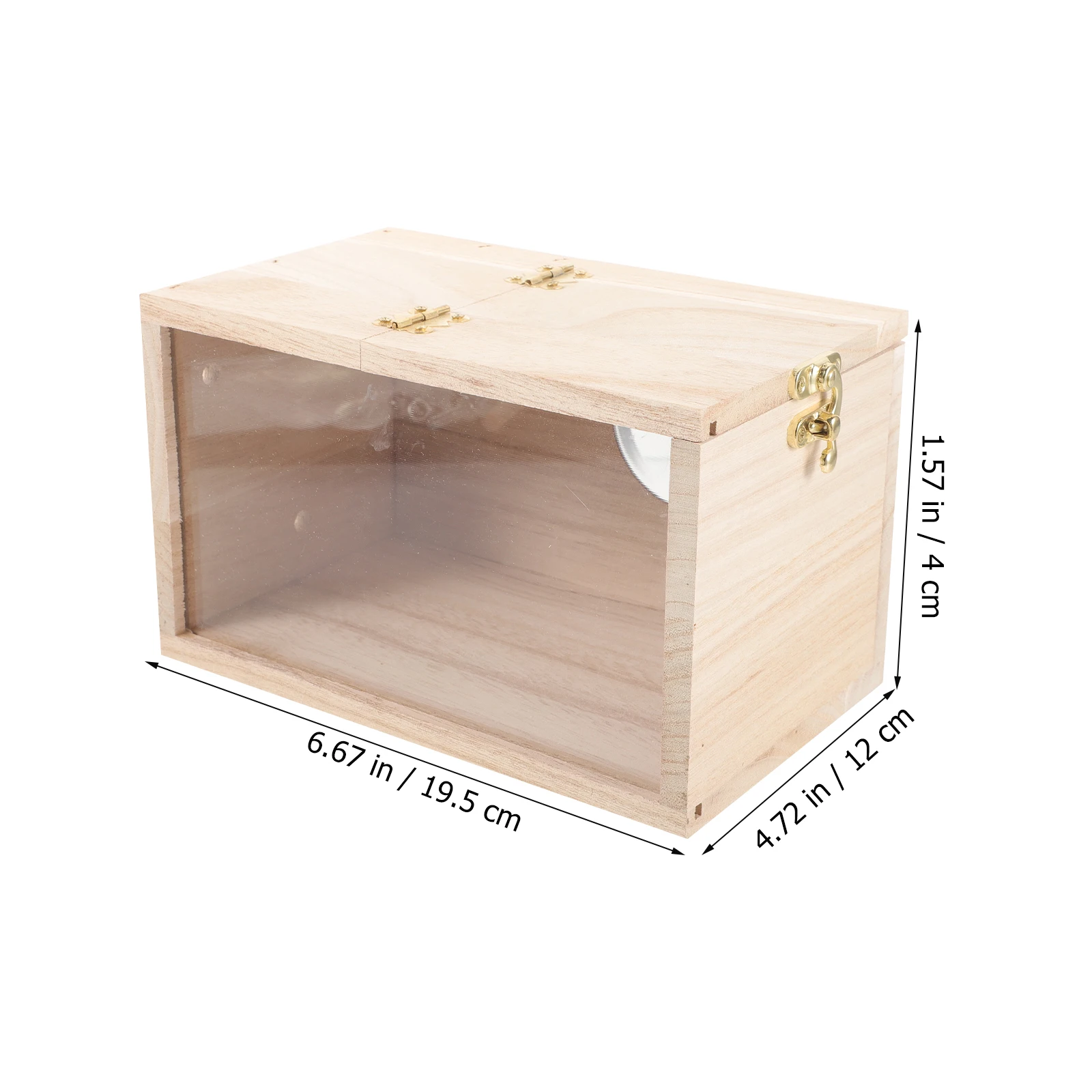 

Wooden Bird 12x12x19.5cm Parakeet Nesting Box Safe Breeding Habitat for Small Parrots Pet Birds Nest Garden Home Use