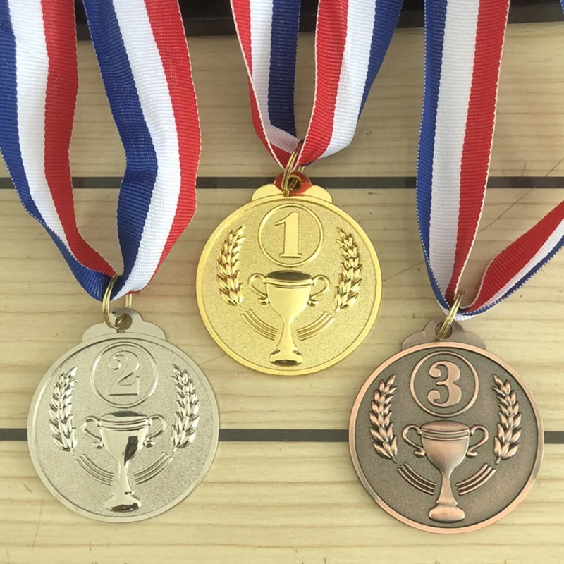 12Pcs Award Medals Gold Silver Bronze Winner Medals 1St 2Nd 3Rd Prizes For Competitions